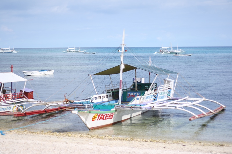 The boat you will ride on from Maya port to Malapascua Island